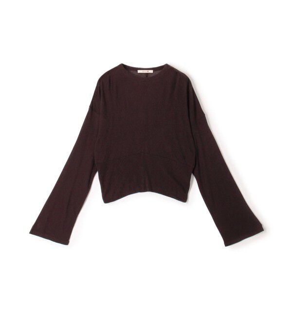 BACCA「パターンメッシュ ショートプルオーバー」|Tシャツ・カットソー|49 ダークブラウン