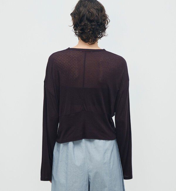 BACCA「パターンメッシュ ショートプルオーバー」|Tシャツ・カットソー|