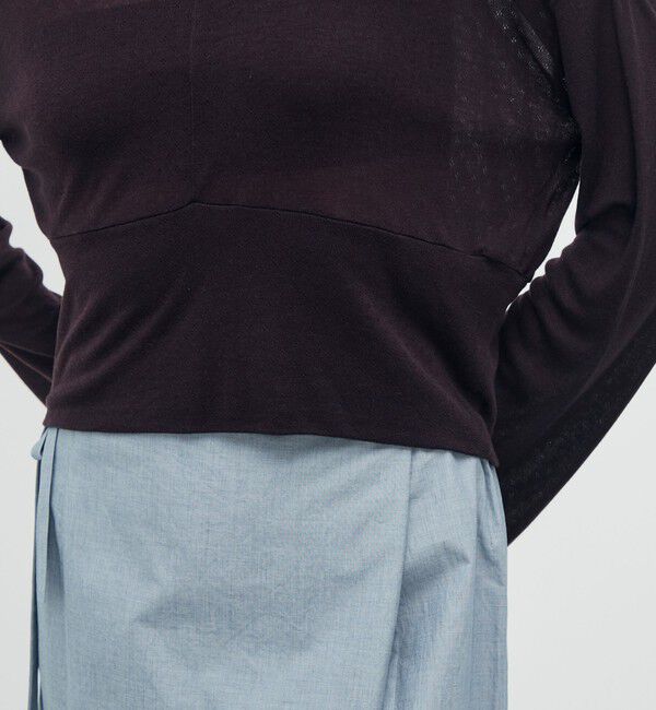 BACCA「パターンメッシュ ショートプルオーバー」|Tシャツ・カットソー|