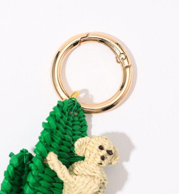 TOMORROWLAND GOODS「MERCEDES SALAZAR ラフィア キーチェーン」|チャーム・キーホルダー|