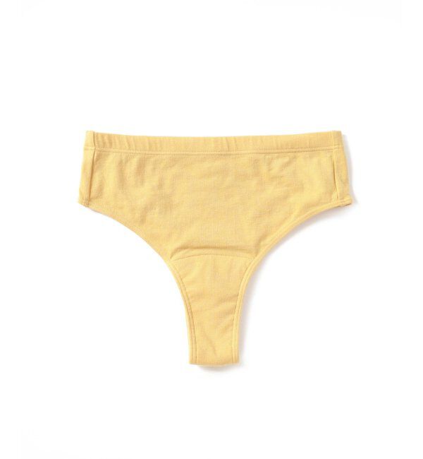 EMILYWEEK「【RESET】オーガニックコットン混 タンガ吸水ショーツ（イエロー）」|インナー|イエロー