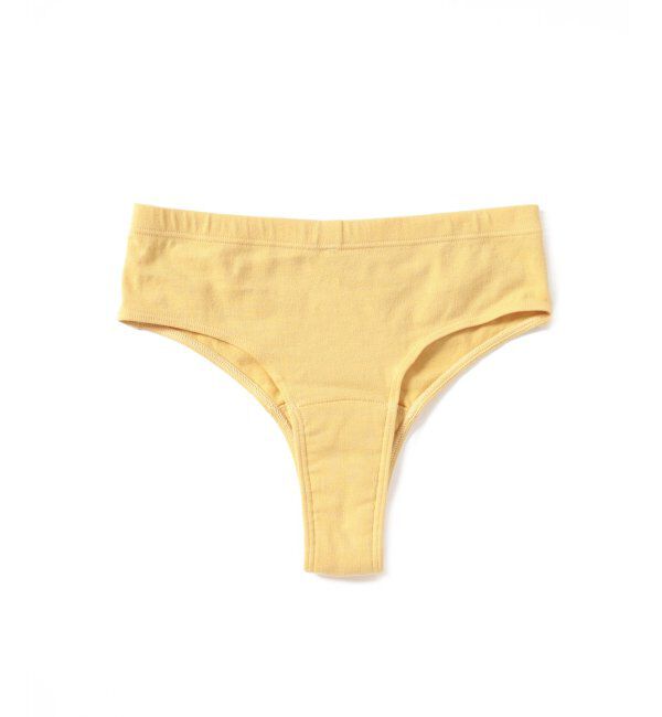 EMILYWEEK「【RESET】オーガニックコットン混 タンガ吸水ショーツ（イエロー）」|インナー|