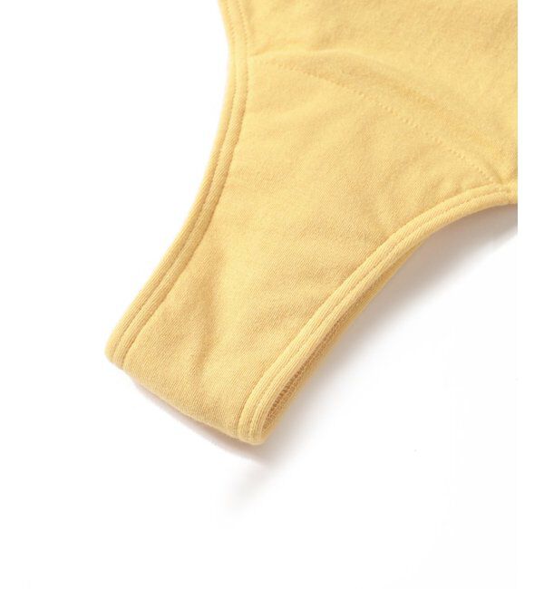EMILYWEEK「【RESET】オーガニックコットン混 タンガ吸水ショーツ（イエロー）」|インナー|