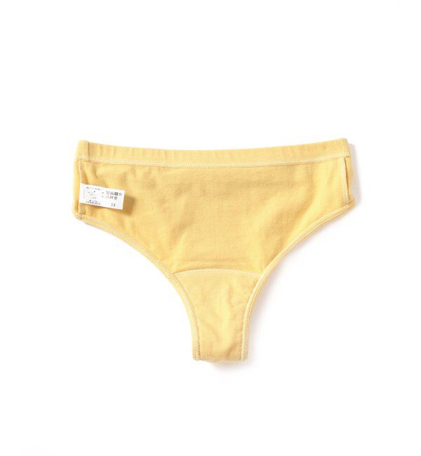 EMILYWEEK「【RESET】オーガニックコットン混 タンガ吸水ショーツ（イエロー）」|インナー|