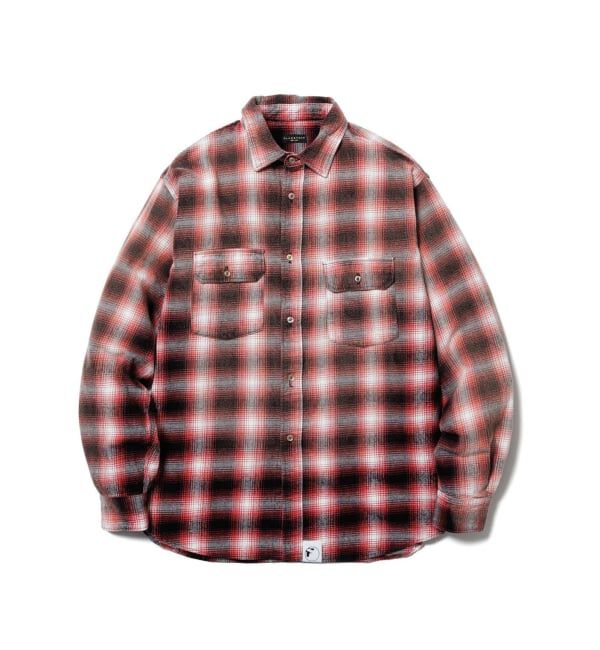 JOINT WORKS「F-LAGSTUF-F/フラグスタフ SUNFADE L/S NEL SHIRT」|シャツ・ブラウス|レッド