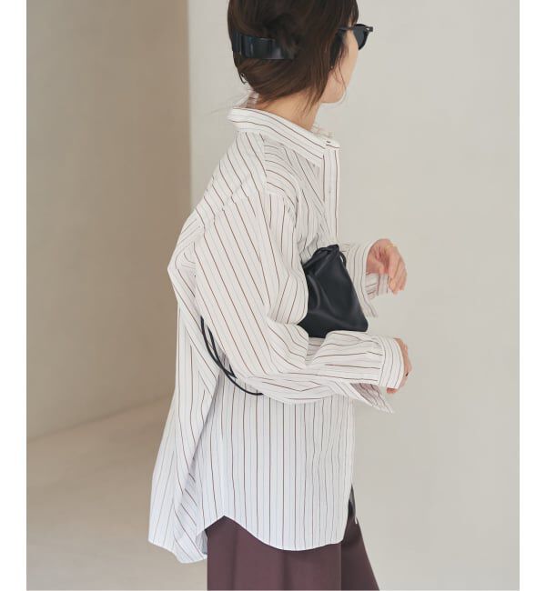 Plage「5stripe adjust シャツ」|シャツ・ブラウス|ベージュ