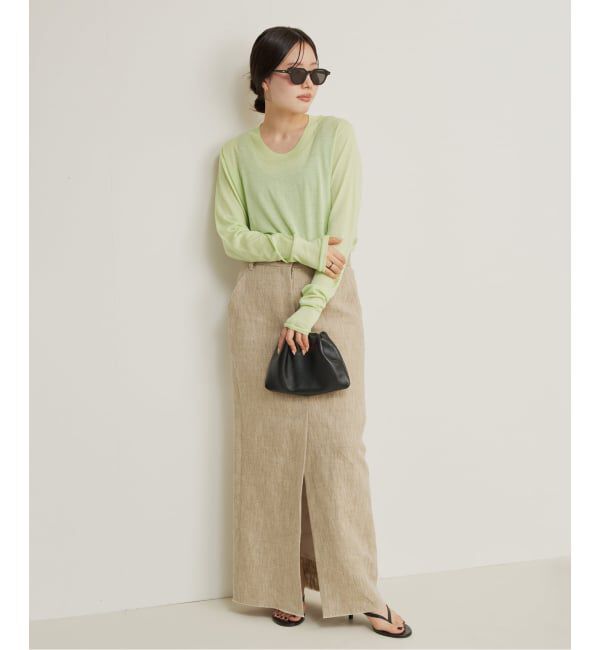 Plage「R&rsquo;IAM KNIT LONG TEE」|ニット・セーター|