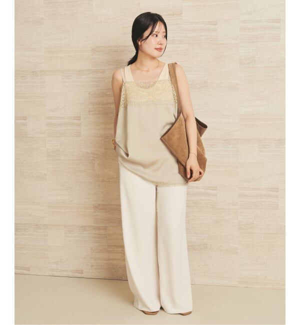Plage「Linen mix lace キャミソール」|キャミソール|