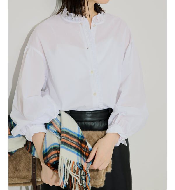 SLOBE IENA「《追加》ミニフリルブラウス」|シャツ・ブラウス|