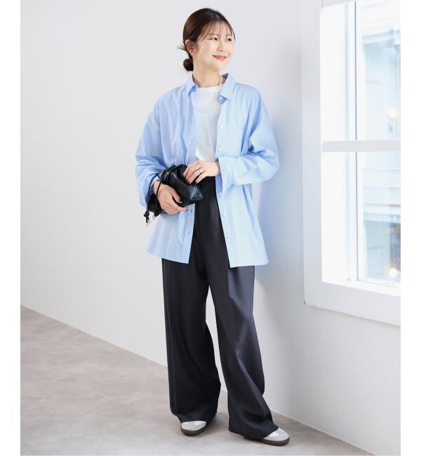 SLOBE IENA「コットンブロードベーシックシャツ」|シャツ・ブラウス|