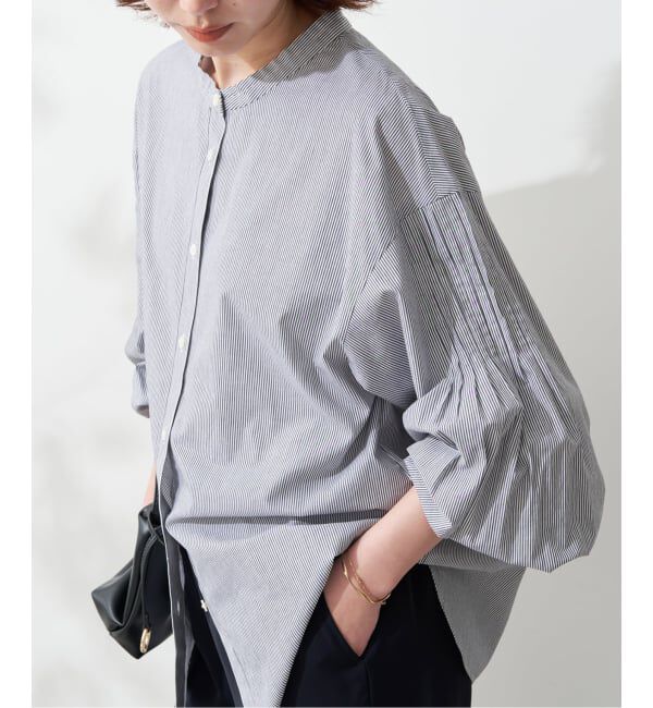 SLOBE IENA「ピンタックバルーンスリーブブラウス」|シャツ・ブラウス|