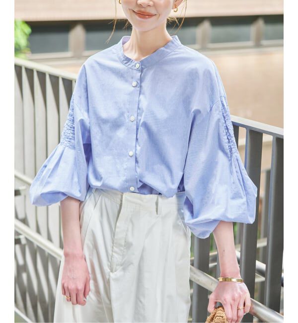 SLOBE IENA「ピンタックバルーンスリーブブラウス」|シャツ・ブラウス|