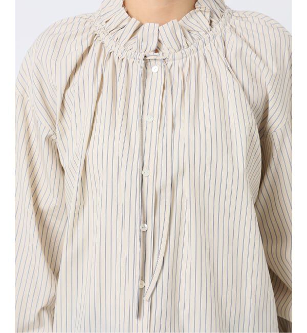 SLOBE IENA「《追加》タイプライターフリルブラウス」|シャツ・ブラウス|