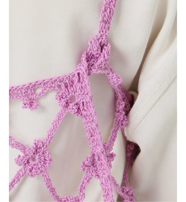 SLOBE IENA「コットンフラワークロシェビスチェ」|ニット・セーター|