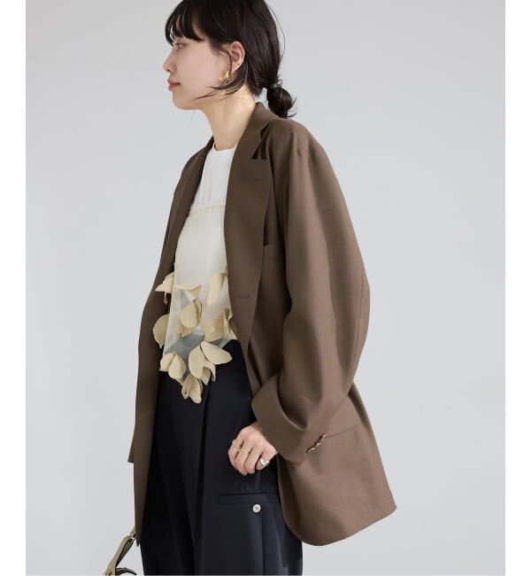 IENA「COUTURE D'ADAM/クチュールドアダム BIG JK Single Blazer Dese 26SS-009」|テーラードジャケット|