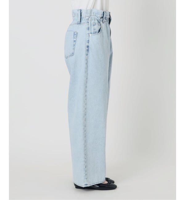 IENA「ブラウジングデニムパンツ」|デニム|