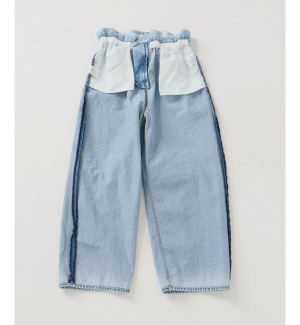 IENA「ブラウジングデニムパンツ」|デニム|