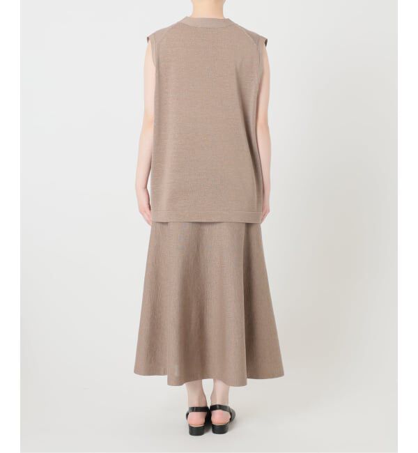 SLOBE IENA「《セットアップ対応可》コットンポリ ニットジレ」|ベスト・ジレ|