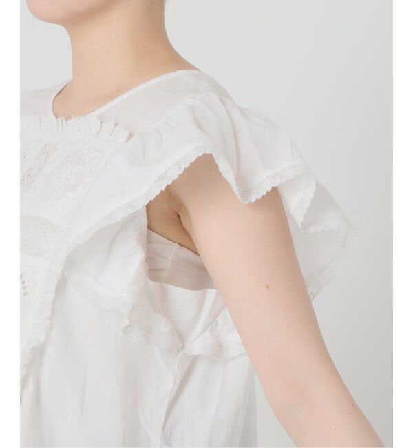 SLOBE IENA「crinkle crinkle crinkle SLOBE別注 front tapestry 2way blouse」|シャツ・ブラウス|