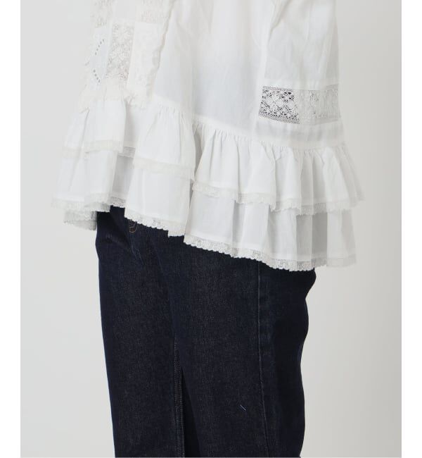 SLOBE IENA「crinkle crinkle crinkle SLOBE別注 front tapestry 2way blouse」|シャツ・ブラウス|