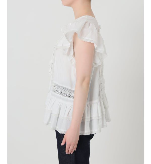 SLOBE IENA「crinkle crinkle crinkle SLOBE別注 front tapestry 2way blouse」|シャツ・ブラウス|