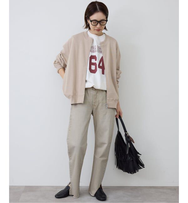 SLOBE IENA「《WEB限定/追加》ダブルZIPクルーネックカーディガン」|カーディガン|