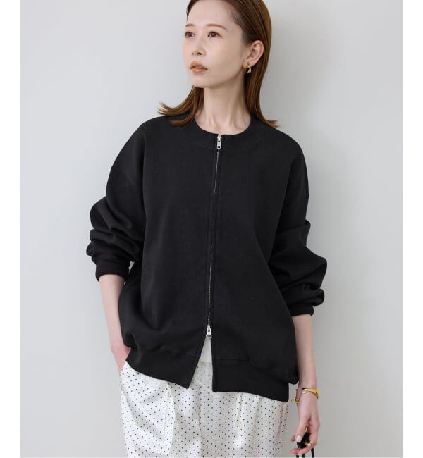 SLOBE IENA「《WEB限定/追加》ダブルZIPクルーネックカーディガン」|カーディガン|