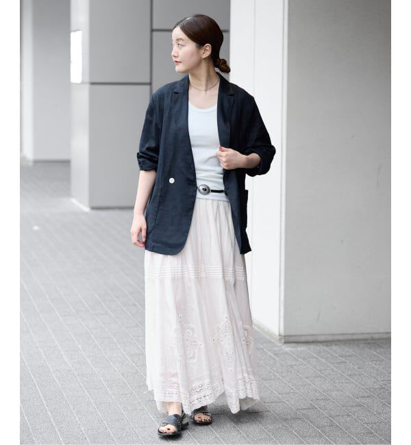 IENA「《追加5予約》コットンレーススカート」|スカート|