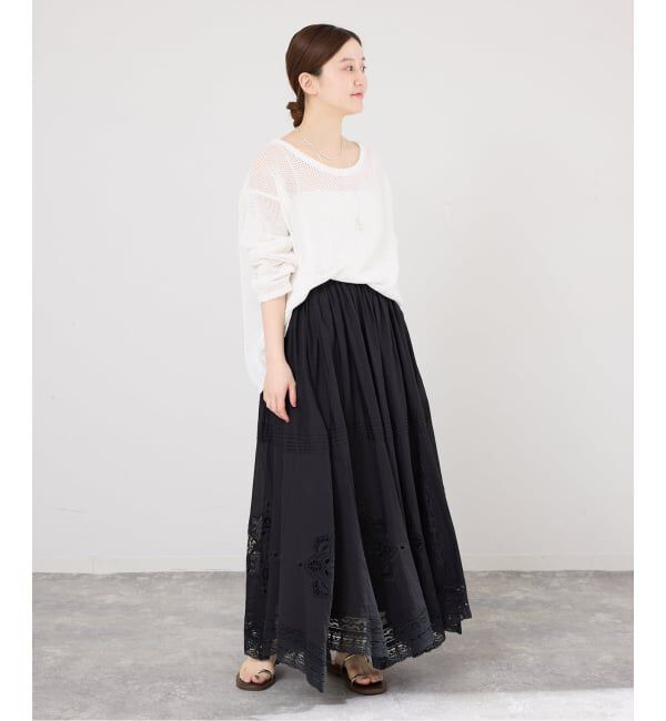 IENA「《追加5予約》コットンレーススカート」|スカート|