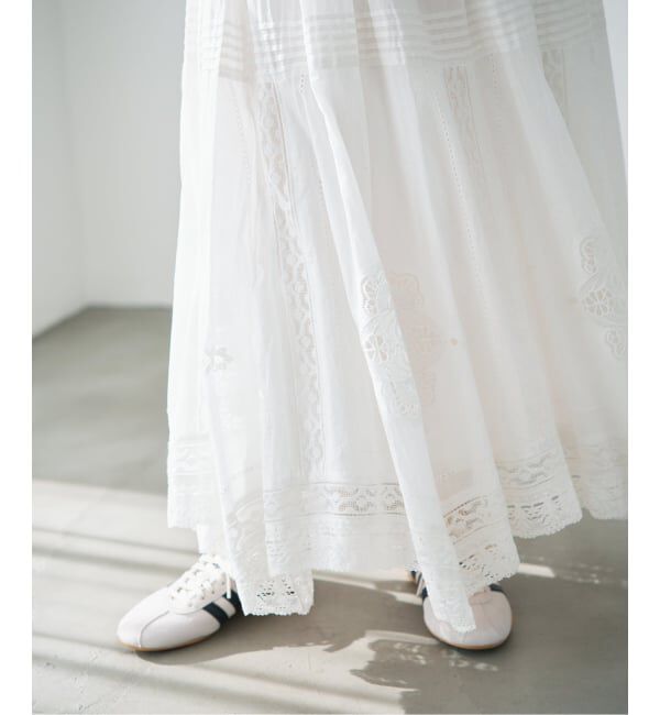 IENA「《追加5予約》コットンレーススカート」|スカート|