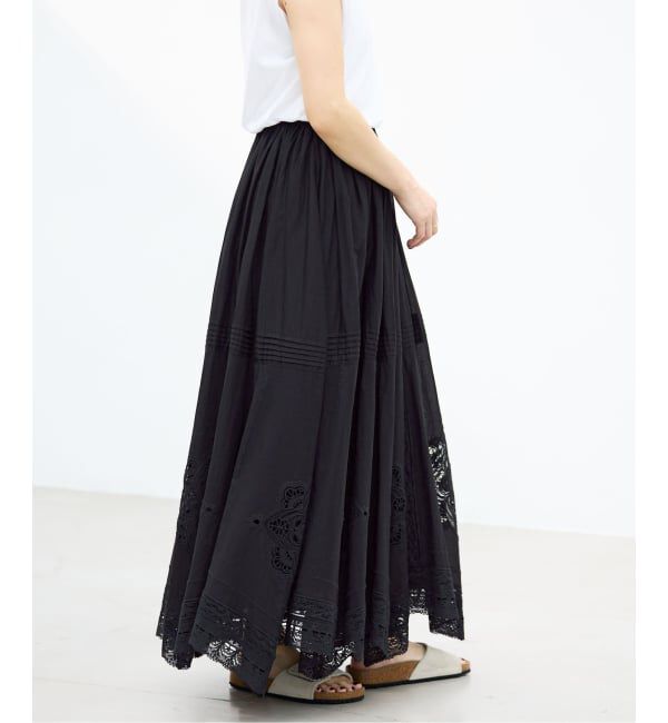 IENA「《追加5予約》コットンレーススカート」|スカート|