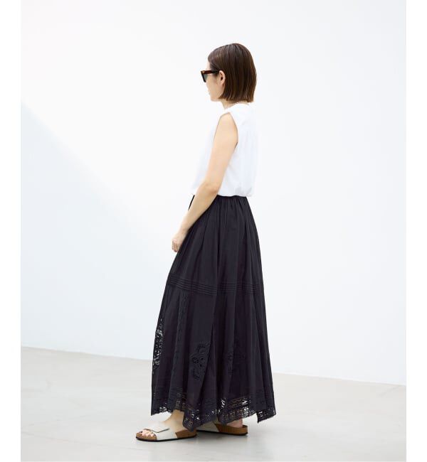 IENA「《追加5予約》コットンレーススカート」|スカート|