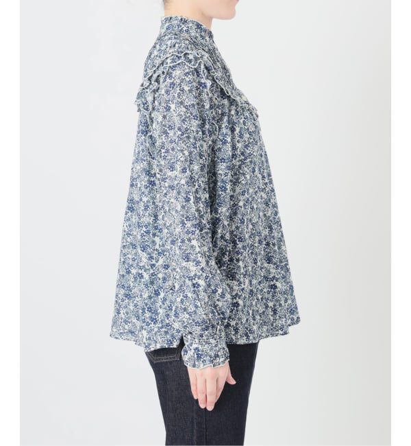 SLOBE IENA「《WEB限定/追加予約》フリルピンタックブラウス」|シャツ・ブラウス|