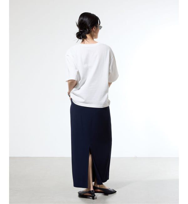 IENA「コットンフォトプリント ロゴTシャツ」|Tシャツ・カットソー|