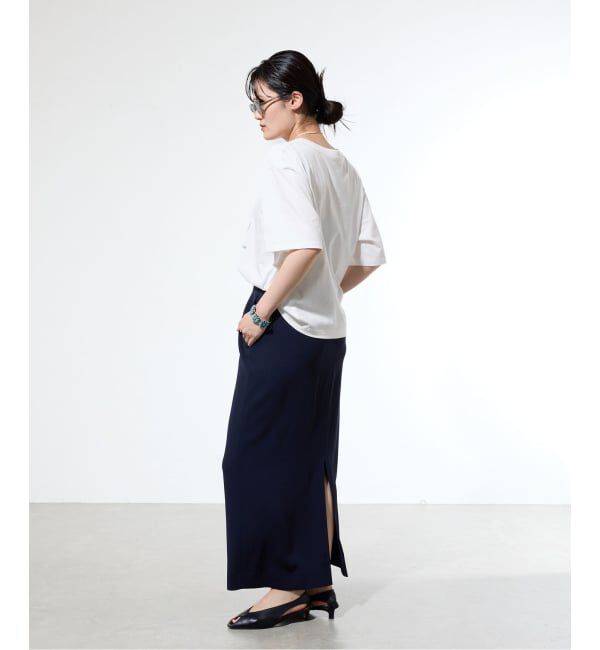 IENA「コットンフォトプリント ロゴTシャツ」|Tシャツ・カットソー|