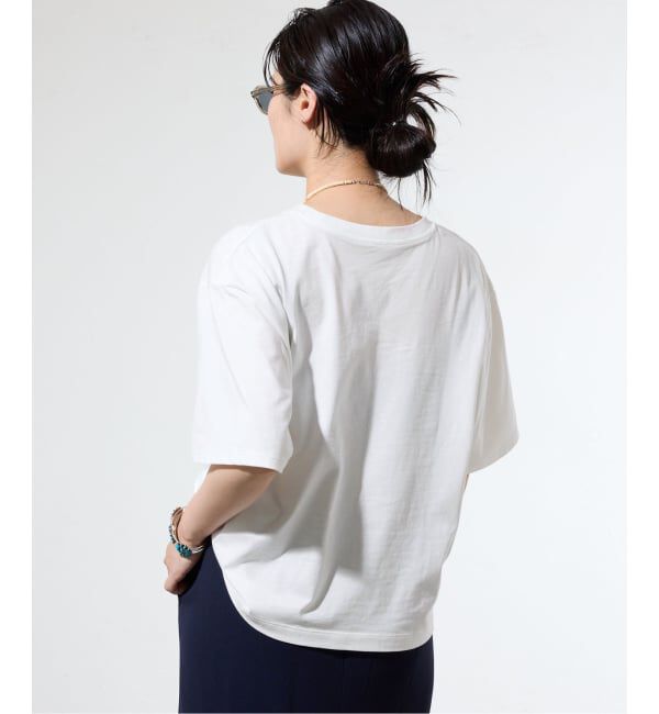 IENA「コットンフォトプリント ロゴTシャツ」|Tシャツ・カットソー|