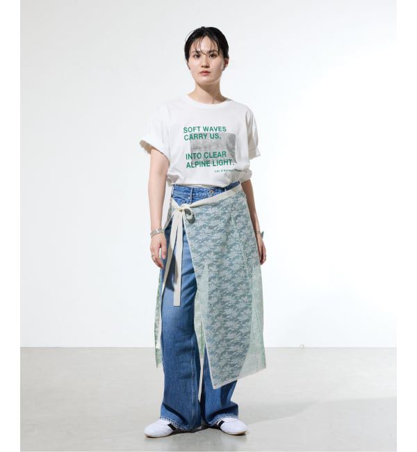 IENA「コットンフォトプリント ロゴTシャツ」|Tシャツ・カットソー|