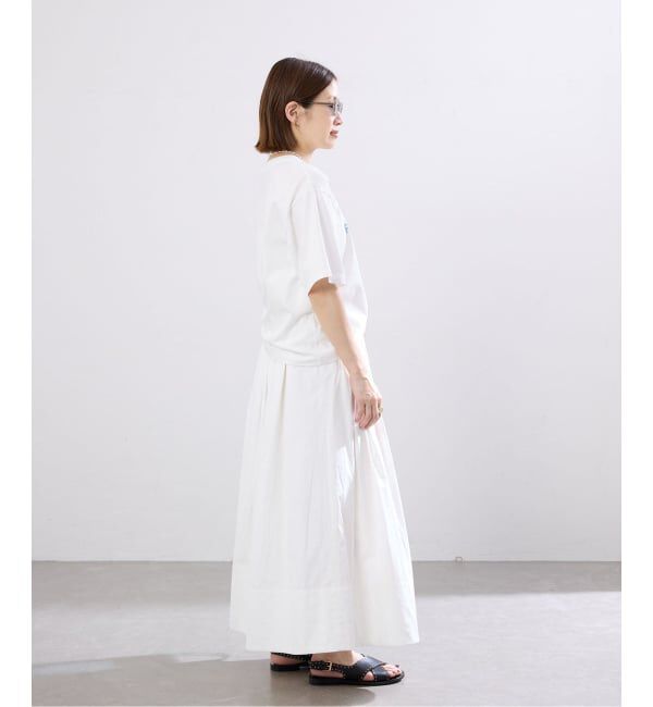 IENA「コットンフォトプリント ロゴTシャツ」|Tシャツ・カットソー|