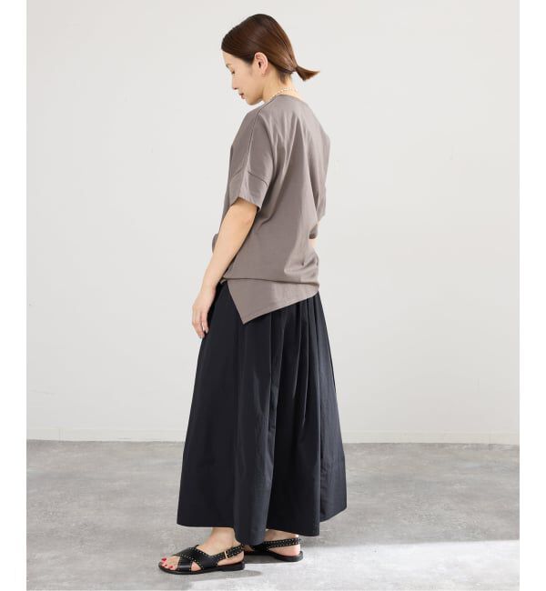 IENA「《追加予約》ウォッシャブル タフタギャザーフレアスカート」|スカート|
