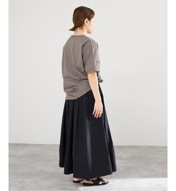 IENA「《追加予約》ウォッシャブル タフタギャザーフレアスカート」|スカート|