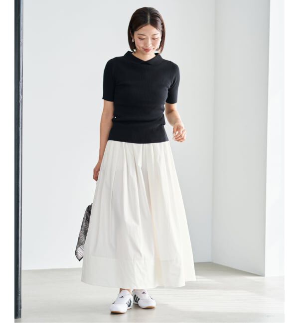 IENA「《追加予約》ウォッシャブル タフタギャザーフレアスカート」|スカート|