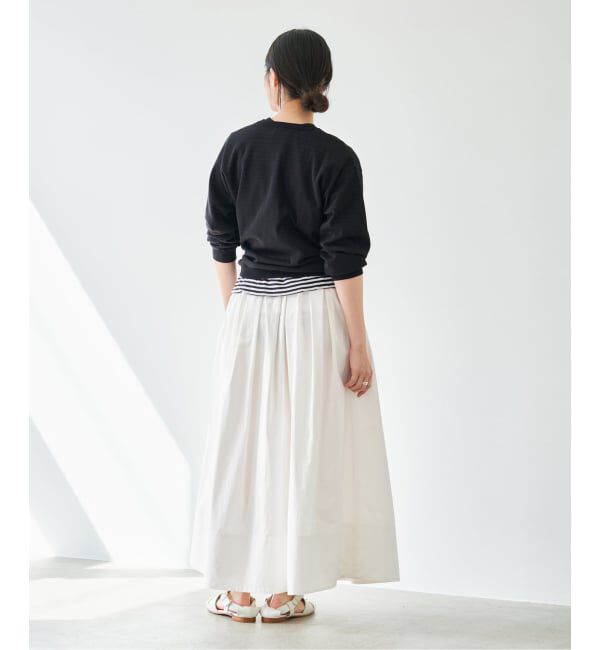 IENA「《追加予約》ウォッシャブル タフタギャザーフレアスカート」|スカート|