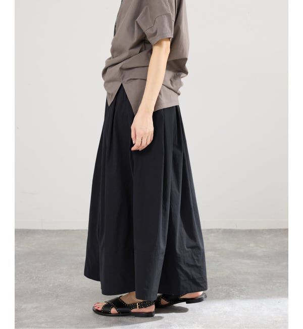 IENA「《追加予約》ウォッシャブル タフタギャザーフレアスカート」|スカート|