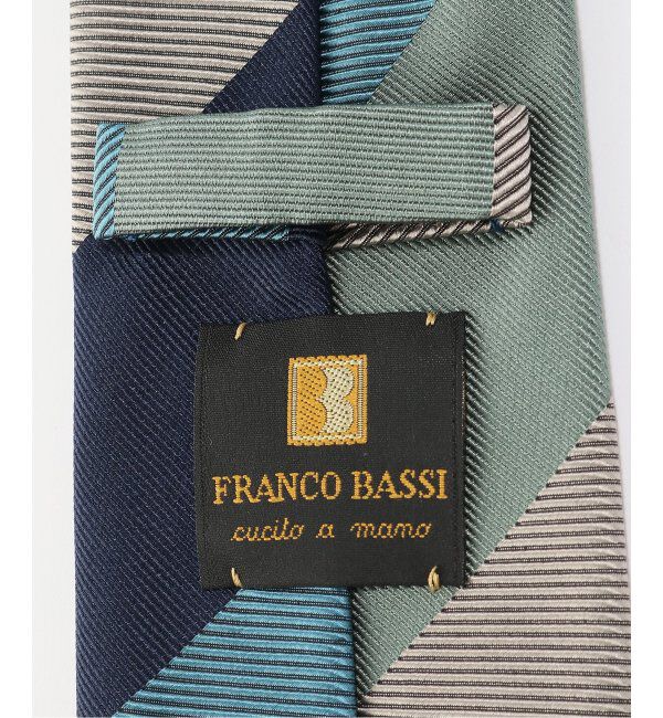 EDIFICE「FRANCO BASSI (フランコ バッシ) コットンシルクレジメンタルタイ U25EG08-L」|ネクタイ・蝶ネクタイ|