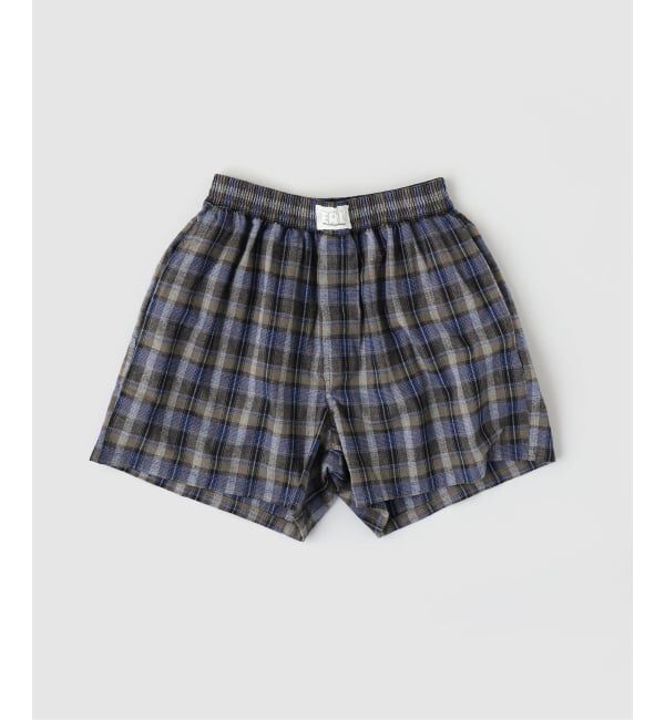 PULP「ERL / イーアールエル UNISEX GREY CHECK BOXERS WOVEN」|その他|グレーA