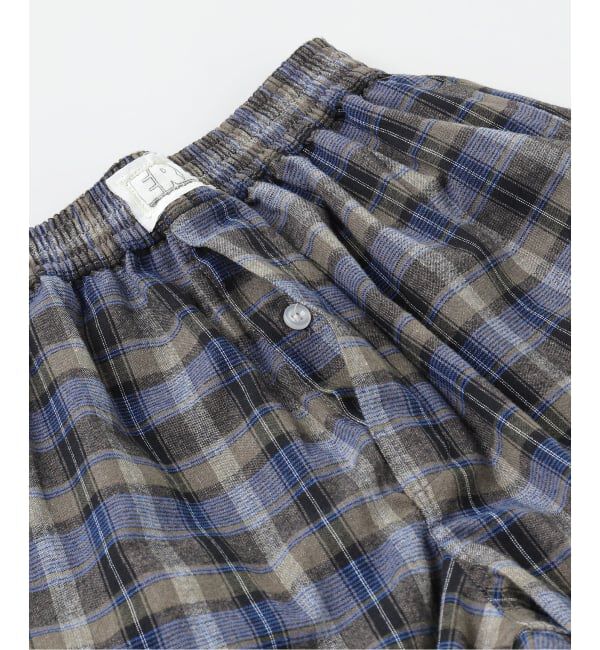 PULP「ERL / イーアールエル UNISEX GREY CHECK BOXERS WOVEN」|その他|
