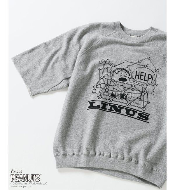 JOURNAL STANDARD relume「PEANUTS &times; SPORTS WEAR by relume 別注 ハーフスリーブスウェット 2」|Tシャツ・カットソー|グレーA
