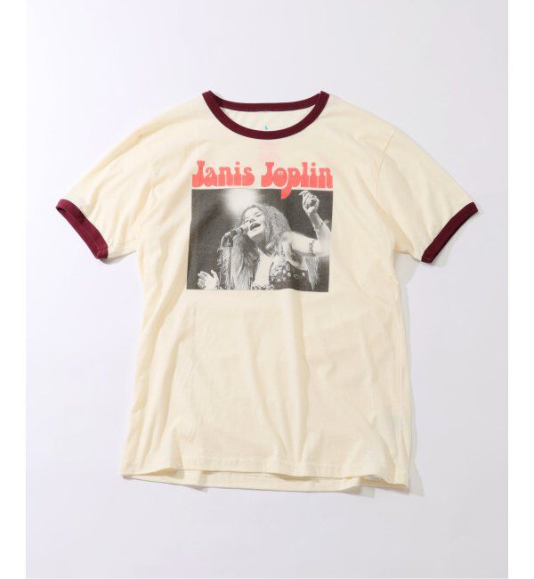 JOURNAL STANDARD relume「BLUESCENTRIC 別注 リンガーT  &rdquo;PEACE JANIS JOPLIN &rdquo;」|Tシャツ・カットソー|
