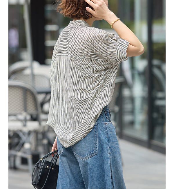 journal standard L'essage「DEVEAUX GOLDラメモノトーンシャツ」|シャツ・ブラウス|