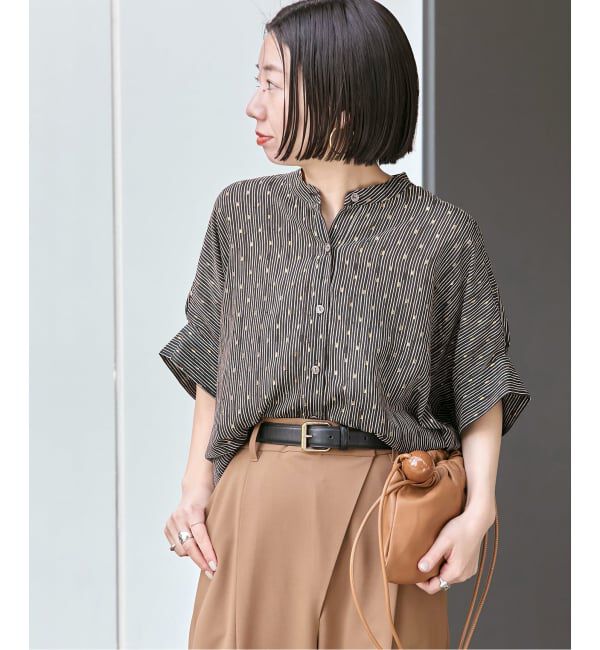 journal standard L'essage「DEVEAUX GOLDラメモノトーンシャツ」|シャツ・ブラウス|